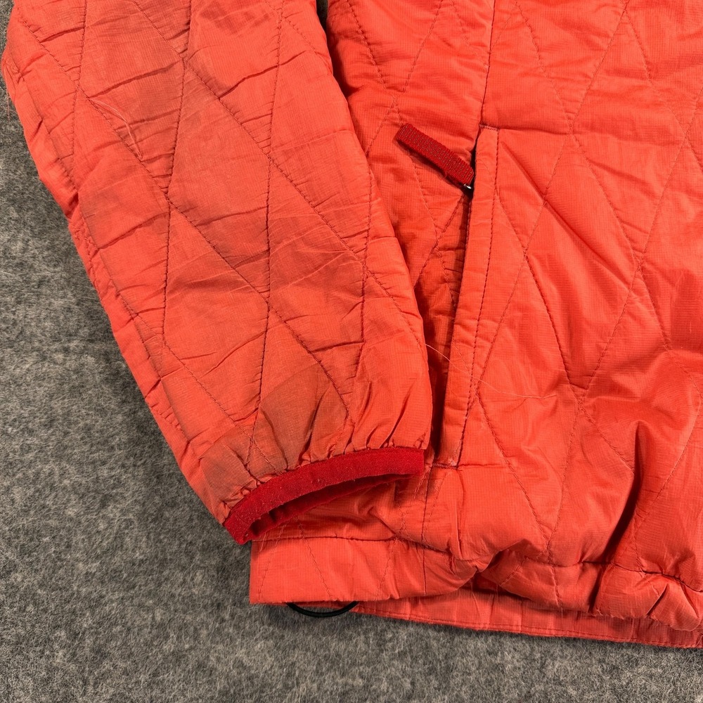 Patagonia Jacket Kids Youth Large 12 Orange Quilted Full Zip Outdoor School - Picture 2 of 10